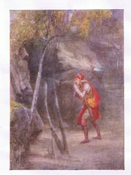 Não! quem está aqui Se qualquer coisa que é falar civil (Cymbeline), de Obras Completas de Shakespeare publicado por George Harrap & Co Ltd, década de 1920