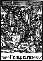 O Imperador visitado pela Morte, 1538