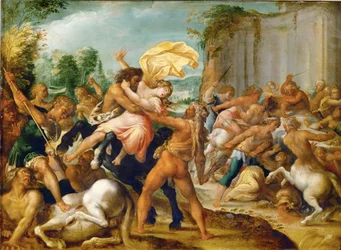 Hércules liberta Dejaneira do centauro Eurytion (cobre)