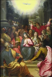 A descida do Espírito Santo, 1594-95 (óleo sobre cobre)