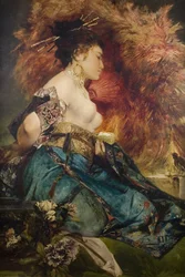 Uma mulher japonesa, c. 1870