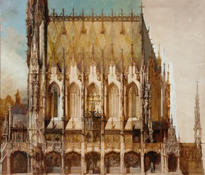 Igreja funerária gótica de São Miguel, vista lateral