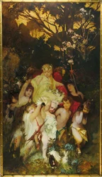 Modern Amoretti, Tríptico, painel central, 1868.