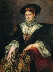 Retrato de Bertha von Piloty, 1872-1873