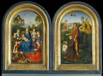Díptico de Jan Du Cellier, burguês de Bruges ...