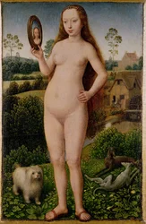 Vaidade, painel central do Tríptico da vaidade terrena e da salvação divina, c. 1485