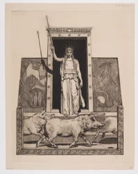 Dinamarquês: Circe transforma os homens de Odisseu em porcos
