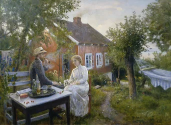 Verão em Aasgaardstrand (óleo sobre tela)