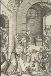 Cristo Purificando o Templo, do Espelho da Paixão de Nosso Senhor Jesus Cristo, 1507