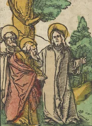 Cristo Falando aos Discípulos, 5, de Das Plenarium, 1517.