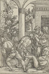 A Flagelação, de A Vida de Cristo, ca. 1511-12.