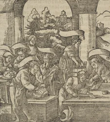 A Fabricação de Armaduras, de Hymmelwagen sobre quem vive bem..., 1517.
