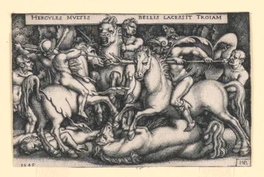 Hércules lutando contra os troianos