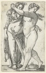Judith com cabeça de Holofernes e serva