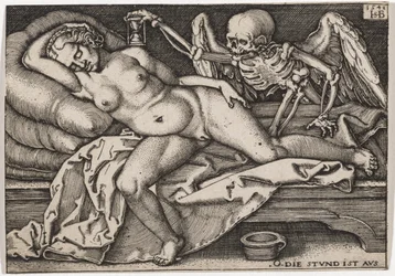 Rapariga adormecida e a Morte, 1548
