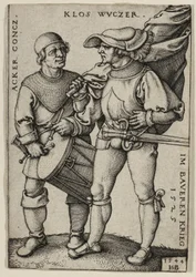 Porta-estandarte e baterista