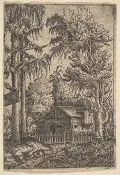 Cabine entre árvores, 1551.