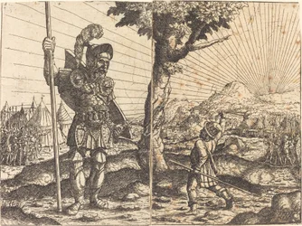 Davi e Golias, 1551.