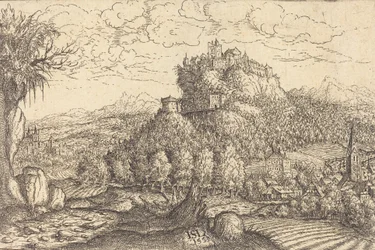 Paisagem com Castelo ao Centro, 1553.