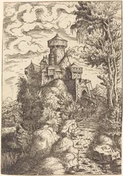 Paisagem com Fortaleza e Escadaria, 1554.