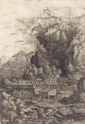 Paisagem com Moinho de Água, 1553.