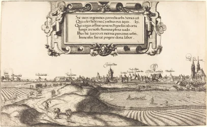 Vista de Nuremberg do leste [seção esquerda], 1552.