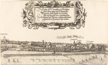 Vista de Nuremberg do leste [seção direita], 1552.