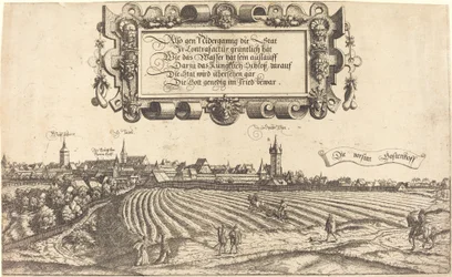 Vista de Nuremberg do oeste [seção direita], 1552.