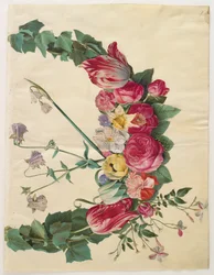 Flower Garland do álbum Gottorfer Codex, c.1650 (guache no pergaminho)