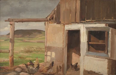 Casa com galinheiro