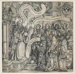 Maximilian Apresentado por seus Santos Padroeiros ao Todo Poderoso, 1519