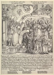 Maximiliano Apresentado por seus santos padroeiros ao Todo-Poderoso, 1519.