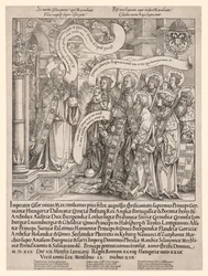 O Imperador Maximiliano Apresentado por Seus Santos Padroeiros ao Todo-Poderoso, 1519.