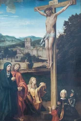 Cristo crucificado com Maria, São João, Santa Maria Madalena e patronos
