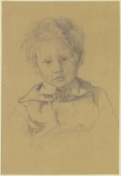 Retrato infantil do filho de Victor Müller