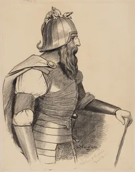 Esboço de figurino para Hagen