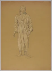 Estudo da figura de Cristo (recto e verso)