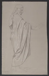 Esboço de uma figura de Cristo