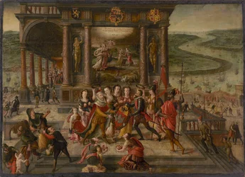 Alegoria sobre a queda de Antuérpia em 17 de agosto de 1585, 1585-1586.