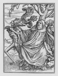 Dança da Morte de Holbein: O Abade