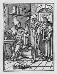A dança da morte de Holbein: o médico