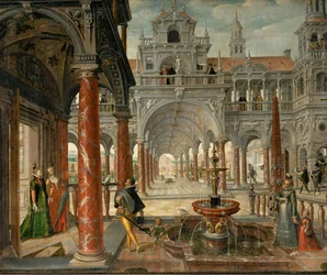 Palácio com visitantes ilustres