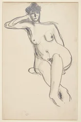 Modelo feminino sentado