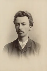Retrato de Vilhelm Hammershøi 1864-1916, 1889.