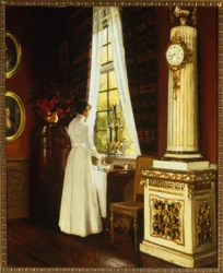 H. Slott-Möller, Café da manhã - Pintura, 1914
