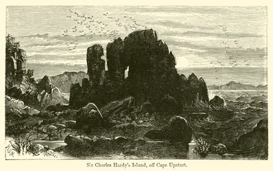 Ilha de Sir Charles Hardy, perto de Cape Upstart