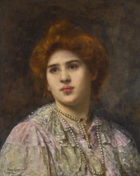 Retrato da cantora de ópera Félia Litvinne 1860-1936.