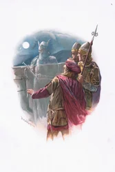 Fantasma, ilustração, de, hamlet