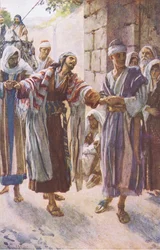 Paulo conduziu a Damasco, ilustração de Harold Copping Pictures: The Crown Series, em 1920.