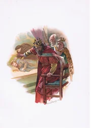 Rainha Gertrude, ilustração de Hamlet